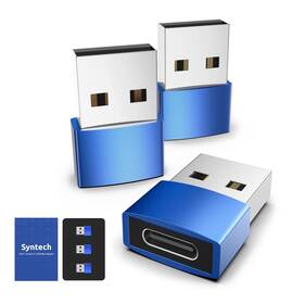 Syntech 914710949297 Usb C Female To A Male Adapter 3 Pack Type Charger Cable Power