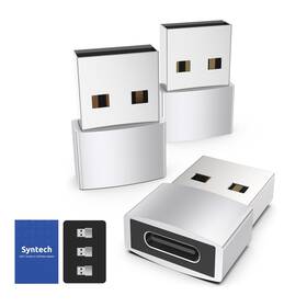 Bk-8wzs-ucap Syntech Usb C Female To A Male Adapter 3 Pack Type Charger Cable Power
