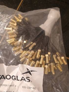Cab.721 Taoglas 100 Pcs Rf Cable Assembly Bulkhead Sma Female To U.fl Mini Male