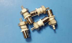 Te/amp 5227726-2 5pcs-bnc Connector Jack Female 50ohms Te/amp Panel Mount Solder Cup