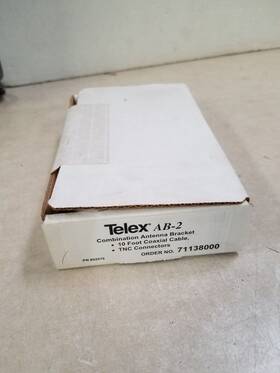 F01u187350 Telex Ab-2 Universal Bracket For 1/2 Wave Antenna - 10ft Coaxial Cable