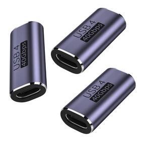 3pcs-usb Tfak 3pack Usbc Female To Adapter - Usb C Coupler With 240w Fast Charging &