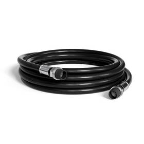 The Cimple Co 060617831157 3ft Feet Black Rg6 Coaxial Cable With Rubber Booted - Weather Proof Indoor/ou
