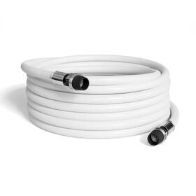 The Cimple Co 060617831188 125ft Feet White Rg6 Coaxial Cable With Rubber Booted - Weather