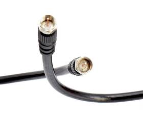 Cmp-coax-pm-blk-25f The Cimple Co Coaxial Cable 25 Ft Easy Grip Connector Caps 75 Ohm Rg6 F-type Coax Tv Ca
