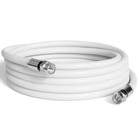 Cmp-coax-sgl-sc-wht-20f The Cimple Co 20 Foot White Solid Copper Coax Cable Rg6 Coaxial With Connectors F81 / Rf