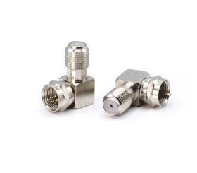 Cmp-conn-right-4p The Cimple Co Coaxial Cable Right Angle Connector - 4 Pack For Tight Corners A