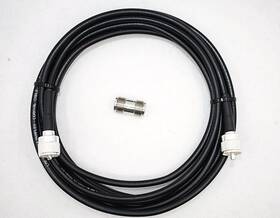 Times Microwave Lmr240uf-30stb Lmr-240uf Ultra Flex Cb Coax Cable 30ft With Pl-259 And Uhf Barrel