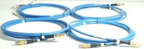 Ae18297-120 Times Microwave Systems Lot Of 4 - Inch Blue Coaxial Cables