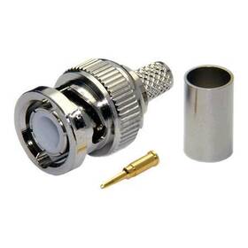 Tc-200-bm-75-x Times Microwave Systems Bnc Male Crimp-lmr200 No Braid Trim 75 Ohm