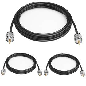 Hg04-0060 Tjmd Rg58 Cable Cb Radio Pl259 Jumper 3 Pcs 10ft 3m Low Loss Uhf Pl-259 Mal Hg04-0060 Tjmd Rg58 Cable Cb Radio Pl259 Jumper 3 Pcs 10ft 3m Low Loss Uhf Pl-259 Mal