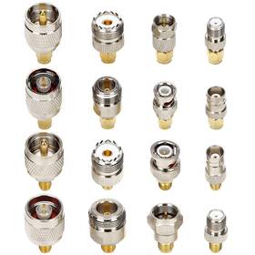 Tls.eagle 711181724547 Sma Connector Kit In Adapter Standard Sma/bnc/uhf/n/f Male To Female Cable Conne