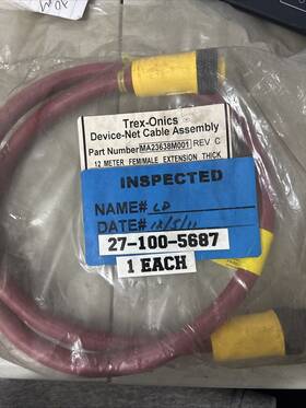 Ma23638m001 Trex-onics 12m Fem/male Extention Cable Assembly