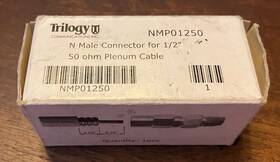 Nmpo1250 Trilogy Aircell N Male Connector For 1/2 Plenum Nos Nmpo1250 Trilogy Aircell N Male Connector For 1/2 Plenum Nos