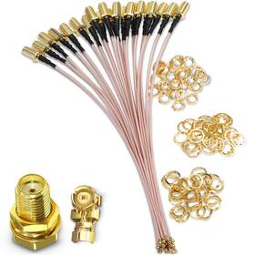 178ipx2-20cm Tuolnk Ipx Mhf1 To Sma Cable Female U.fl Rg178 Coax 8 Inch Black