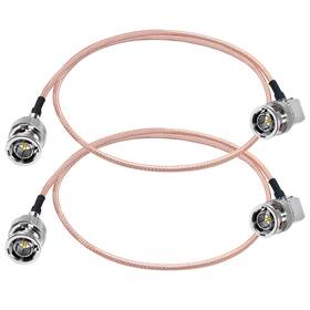 179rg2-50cm Tuolnk 2pcs Rg179 Bnc Jumper Cable 75ohm Male To Hd-sdi Extension Cabl