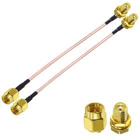 Rg316 Tuolnk 313055756724 2pcs Sma Coax Cable Male To Female Coaxial 6inch 15c