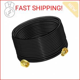 Tuolnk 58rg2-15m Rg58 Jumper Cable 49.2 Ft 15m Rp-sma Female To Male Extension Ca