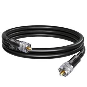 Rg8x3-1m Tuolnk Rg8x Coaxial Cable Pl259 Uhf So239 Jumper 3.3ft 1m Low Loss 50 Ohm Male