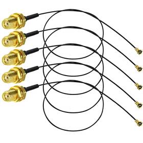 Tuolnk Sc0.81ipx1-30cm Sma To Ipx Coaxial Cable Female Jack Bulkhead Ufl 12inch Black