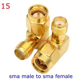 Turbo-roofinds 445041526561 2pcs/lot Sma To Male Female Straight Connector 90 Degree Right Angle Tee Typ