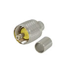 Uhf-conn-m-lmr-400 Rugged Radios Pack Uhf Male Coax Coaxial Crimp Connector Plug