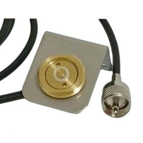 Ungsung 631112528375 Solid Brass Nmo Antenna Mount With Uhf Pl259 17ft Rg58/u Coax L Bracket