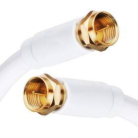 M-217-25g Usa 25ft Feet Coaxial Cable Rg6 Double Shielded Braid With Male F Type Gold Plated Co M-217-25g Usa 25ft Feet Coaxial Cable Rg6 Double Shielded Braid With Male F Type Gold Plated Co