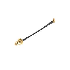 Uxcell 041814403328 Mmcx Male Right Angle To Rp-sma Female Bulkhead Rf Connector 2 Inch Rf1.37 Cable