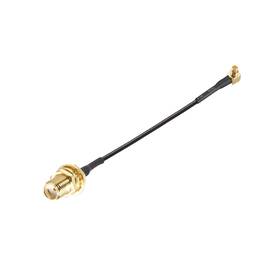 Rf1.37 Uxcell 041814403540 Mmcx Male Right Angle To Sma Female Bulkhead Rf Adapter 4inch Cable
