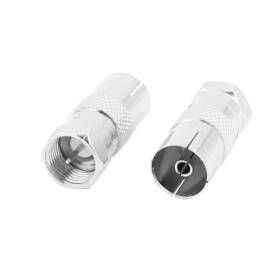 Uxcell 602451637967 12 Pcs Pal Female To F Male Tv Rf Antenna Catv Fm Coaxial Adapter Connector