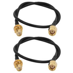 Rg174 Uxcell 632702580032 2pcs Coaxial Antenna Extension Cable Sma Female To Male Connector 30cm Rg174 Uxcell 632702580032 2pcs Coaxial Antenna Extension Cable Sma Female To Male Connector 30cm