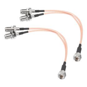 Rg316 Uxcell 679134536671 2pack Rg6 Splitter Coax Cable 3 Way F Male To 2 Female 6 Inch 75 Ohm Coaxial