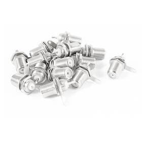 Uxcell 683867714800 15 Pcs F Jack Type Chassis Panel Mount Socket Adapter Female Soldering Connector