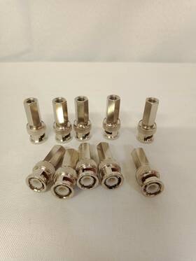 Adapter-10 Uxcell 700724134943 Camera Pcs Metal Ens Coax Cable Connector Adapter For Cctv
