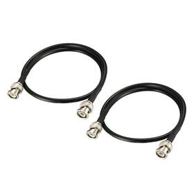 Rg58 Uxcell 784958841884 2pcs Coaxial Cable With Bnc Male To Connectors 50 Ohm 20 Inch