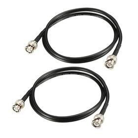 Rg58 Uxcell 784958841945 2pcs 3.3ft Coaxial Cable With Bnc Male To Connectors 50 Ohm