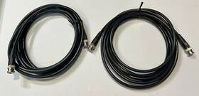 Rg58 Uxcell 784958842034 Moving Sale Lot Of 2 - 12ft Coaxial Cable With Bnc Male To 50 Ohm