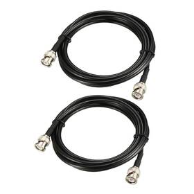 Rg58 Uxcell 784958842041 2pcs 12ft Coaxial Cable With Bnc Male To Connectors 50 Ohm