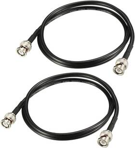 A19050800ux0721 Uxcell Rg58 Coaxial Cable With Bnc Male To Connectors 4 Feet Gold