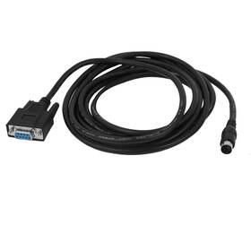 Us-sa-ajd-178935 Uxcell 8p Mini Din Male To Female Db9 Rs232 Plc Programming Cable 10ft