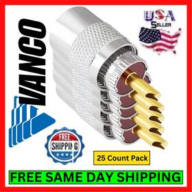 Vanco Pl259-5x Pl259 25-pack Quality Inch Reducerless Made To Fit Rg58 Cable