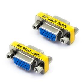 Vce Av007-2p Vga Female To Adapter Svga Coupler Hd15 Mini Gender Changer Cable