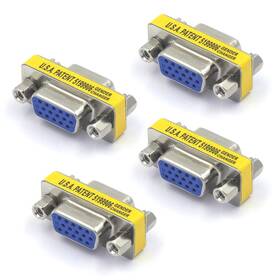 Vce Av007-4p Vga Adapter Female To Svga Coupler Hd15 Mini Gender Changer Cable