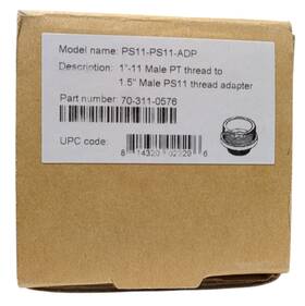 Ps11-ps11-adp Verint 70-311-0576 1 Inch Male Pt To 1.5 Ps11 Thread Adapter White