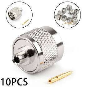 Semi-rigid.141 Vipjq I002-d030 10pcs N Solder Plug Male Rf Connector For Inch Rg402 Straight