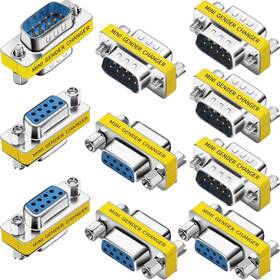 Warmstor 752811100195 10-pack 9pin Rs232 Serial Cable Db9 Male To Male/female Female Mini Gender