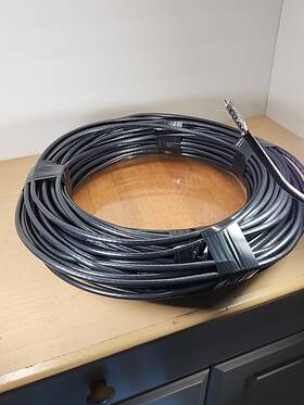 Rg6q Wirepath 842822013918 Coaxial Cable 140 Ft Ccs Black 18awg 3 Ghz Ul Listed Coax Wire New