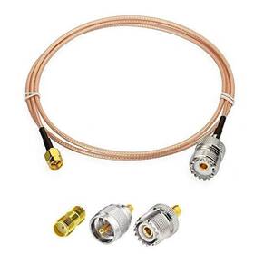 So239 Wlaniot 690770155774 Sma Male To Rf Coaxial Coax Cable 6inches 3pcs Adapter Kit