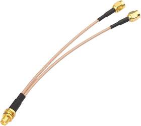 Ca-ac-v-03 Wlaniot Superbat Sma Splitter Cable Rp-sma Female To Dual Male V Type Adapter